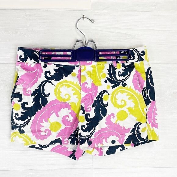 Banana Republic Milly Collection Neon Hibiscus Feather Shorts - Picture 3 of 8